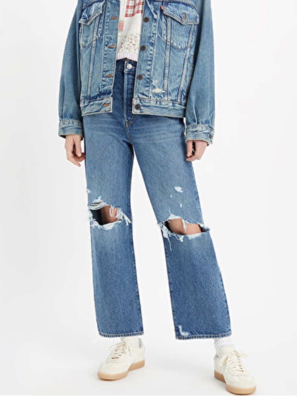 Levi's Ribcage Straight Kadın Mavi Jean
